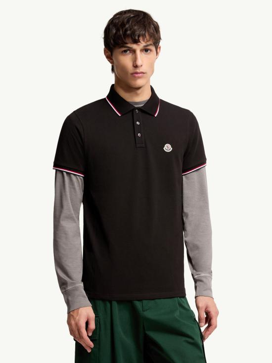 26SS 몽클레어 폴로 티셔츠 L10918A7030084556 999 Black - MONCLER