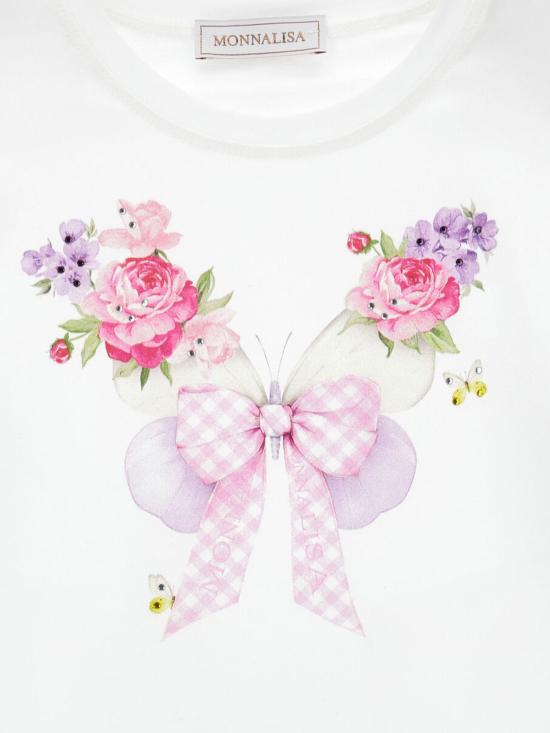 26SS [키즈] 모나리자 티셔츠 11G603 72010099 White - MONNALISA