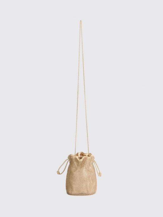 26SS 안야힌드마치 아이즈 크리스탈 드로스트링 파우치 205030 Gold - ANYA HINDMARCH