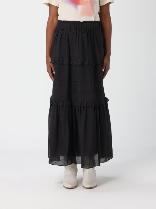 26SS 이자벨마랑에뚜왈 롱 스커트 JU0451FBB3J04E 01BK Black