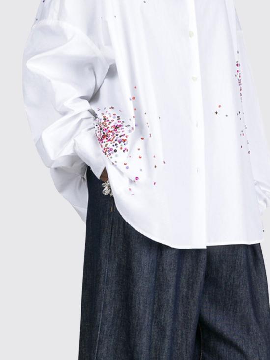 26SS 드리스 반 노튼 셔츠 2611307593314 001 White - DRIES VAN NOTEN