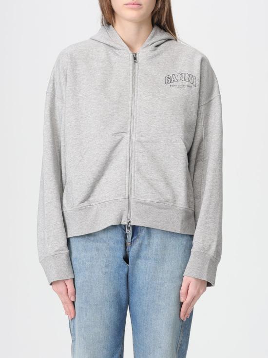 26SS 가니 에센셜 집업 후디 A1060023 920 Yellow Cream