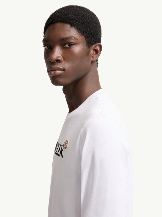 26SS 몽클레어 반팔 티셔츠 L10918D0000989AYY 001 White - MONCLER