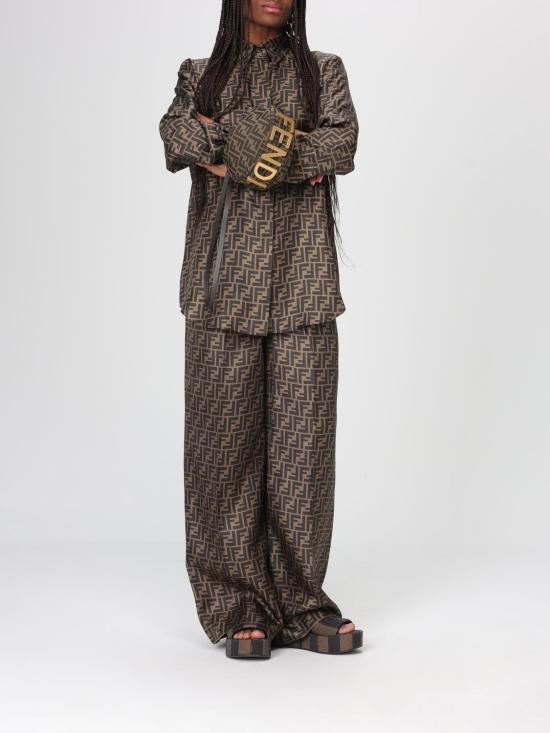 26SS 펜디 스트레이트 팬츠 FR6606A8G3 F118W Brown - FENDI