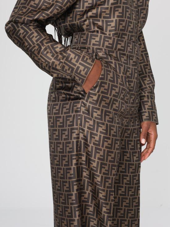 26SS 펜디 스트레이트 팬츠 FR6606A8G3 F118W Brown - FENDI