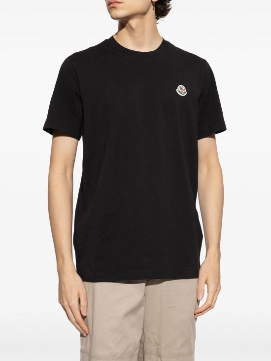 26SS 몽클레어 반팔 티셔츠 L10918C00032829H8 999 Black - MONCLER