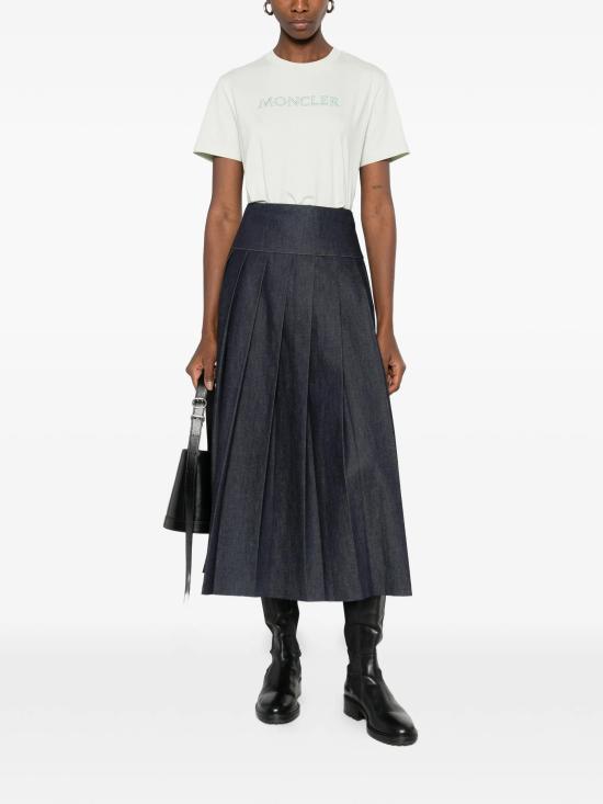 26SS 몽클레어 반팔 티셔츠 L10938C0002189AUO 80E Green - MONCLER