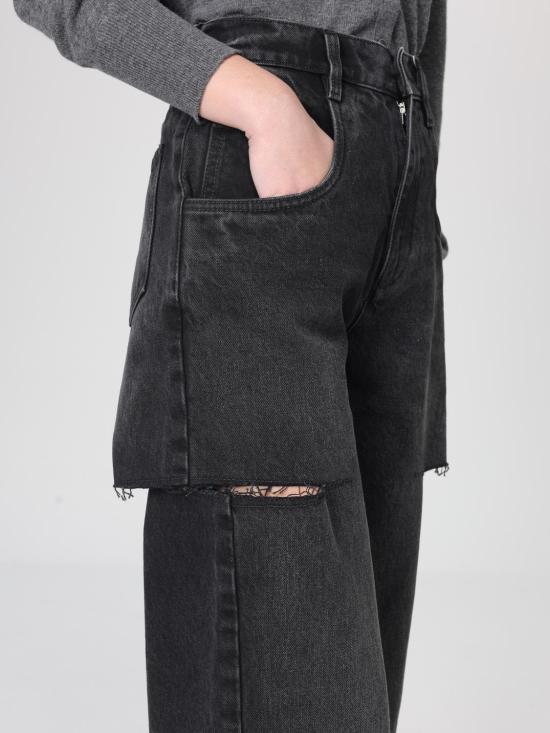 26SS 마르지엘라 컷아웃 진 S51LA0051S30743 965 Black - MAISON MARGIELA