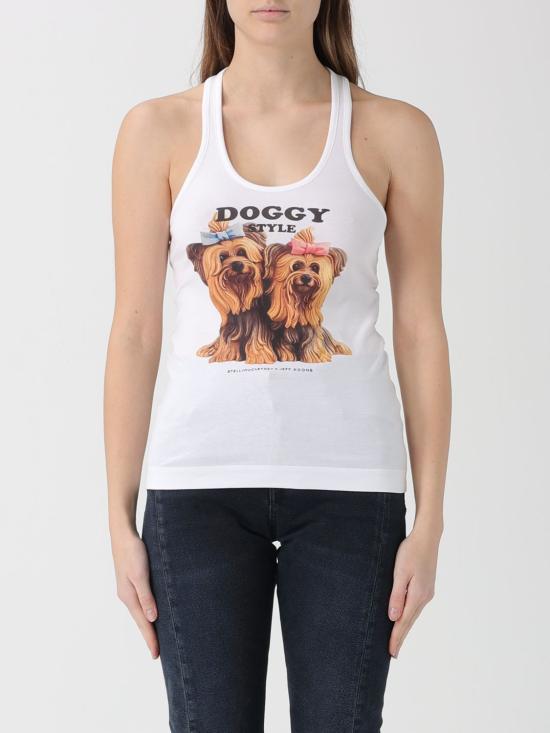 26SS 스텔라 맥카트니 민소매 티셔츠 6J04433SQA33 9000 White