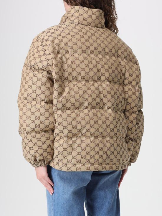 25FW 구찌 GG 캔버스 봄버 자켓 797451Z9ABA 2184 Camel - GUCCI