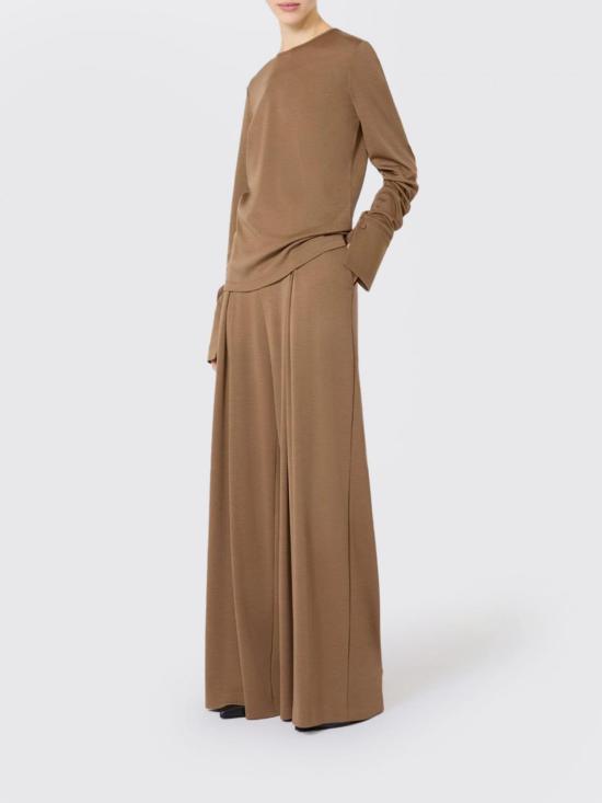 26SS 막스마라 스트레이트 팬츠 2611781018600 003 Brown - MAX MARA