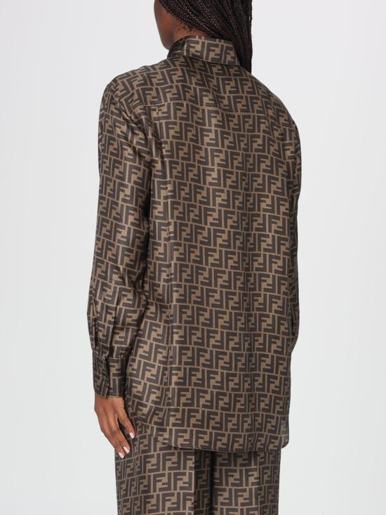 26SS 펜디 셔츠 FS8107A8G3 F118W Brown - FENDI