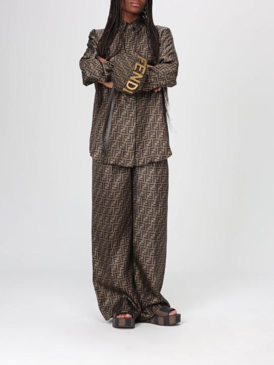 26SS 펜디 셔츠 FS8107A8G3 F118W Brown - FENDI