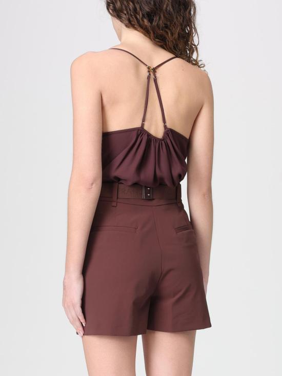 26SS 엘리자베타프랜치 민소매 티셔츠 BO01461E2 644 Cocoa - ELISABETTA FRANCHI