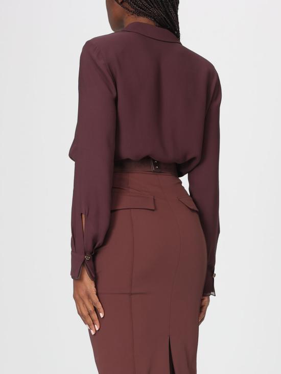 26SS 엘리자베타프랜치 블라우스 CB00261E2 644 Cocoa - ELISABETTA FRANCHI