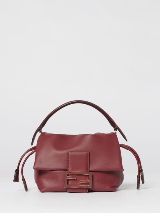 26SS 펜디 맘마 바게트 나파 레더 미니백 8BS105ABVE F0YPU Burgundy
