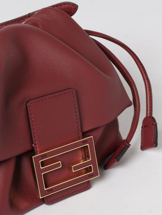 26SS 펜디 맘마 바게트 나파 레더 미니백 8BS105ABVE F0YPU Burgundy - FENDI