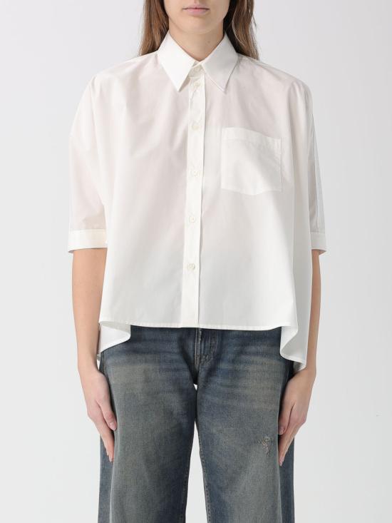 26SS MM6 메종마르지엘라 셔츠 S52DL0236M35256 101 White