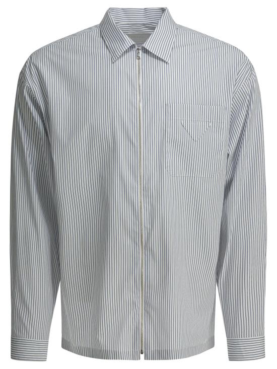 26SS 프라다 코튼 지퍼 셔츠 SC855189FF022X S OOO Blue