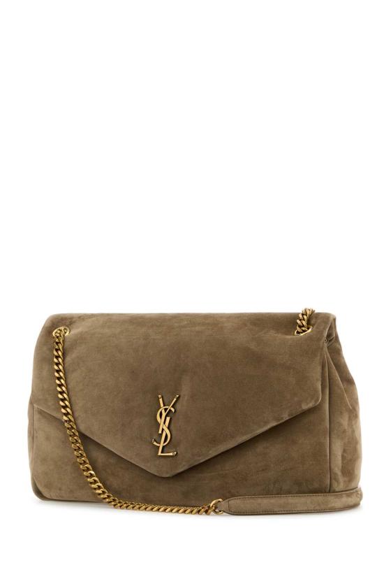 26SS 생로랑 칼립소 라지 스웨이드 숄더백 7773991U80W 2795 Grey - SAINT LAURENT