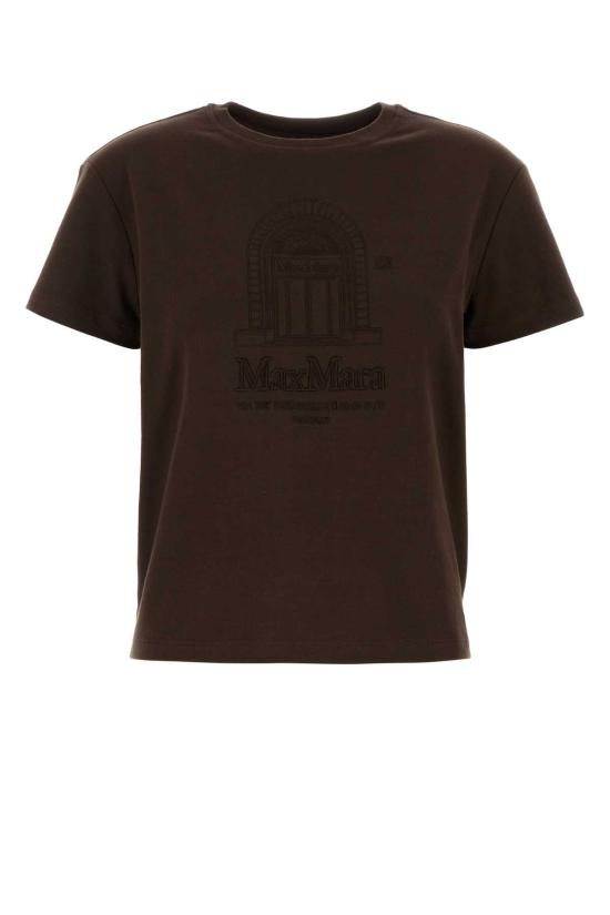 26SS 에스막스마라 반팔 티셔츠 2619971021600 004 Brown