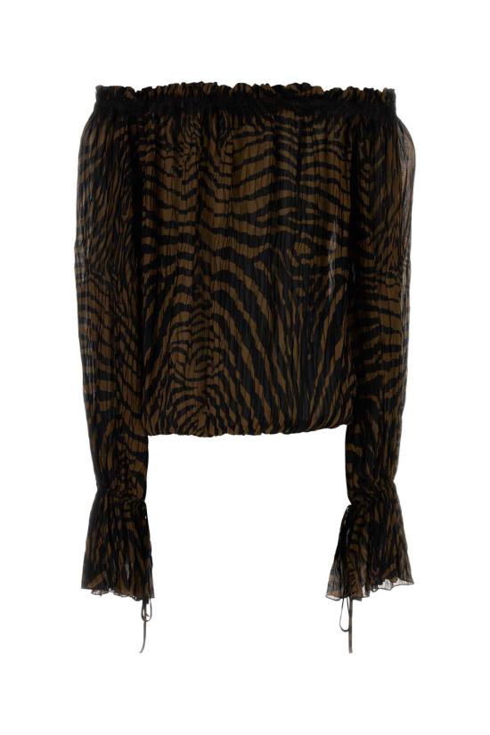 26SS 블루마린 블라우스 2C440A M5179 Animal Print - BLUMARINE