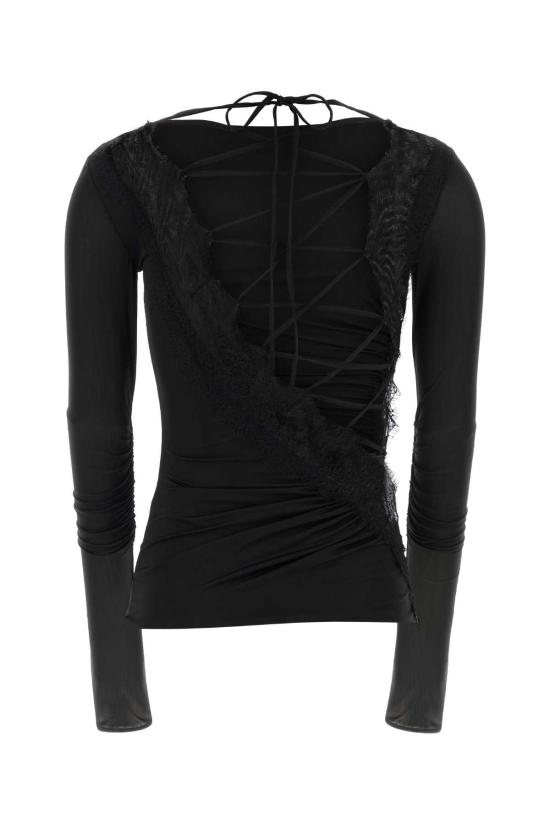 26SS 블루마린 스웨터 2C435A N0990 Black - BLUMARINE
