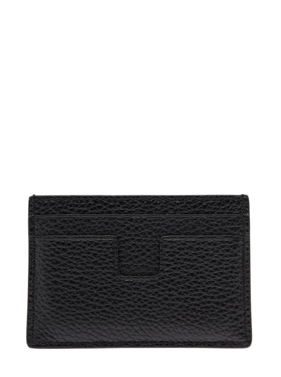 26FW 톰포드 그레인 레더 클래식 카드 홀더 Y0232LCL158G NAA BLACK - TOMFORD