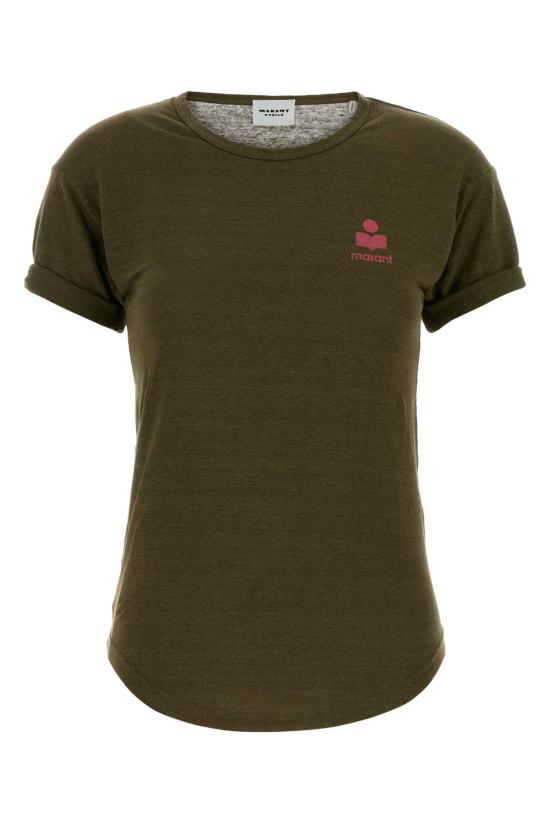 26SS 이자벨마랑에뚜왈 반팔 티셔츠 TS0315FBA1N10E 3Y5UI Green