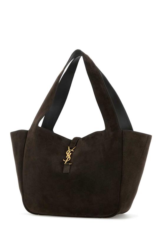 26FW 생로랑 LE 5 A 7 베아 스웨이드 토트백 763435008IW 1997 Brown - SAINT LAURENT
