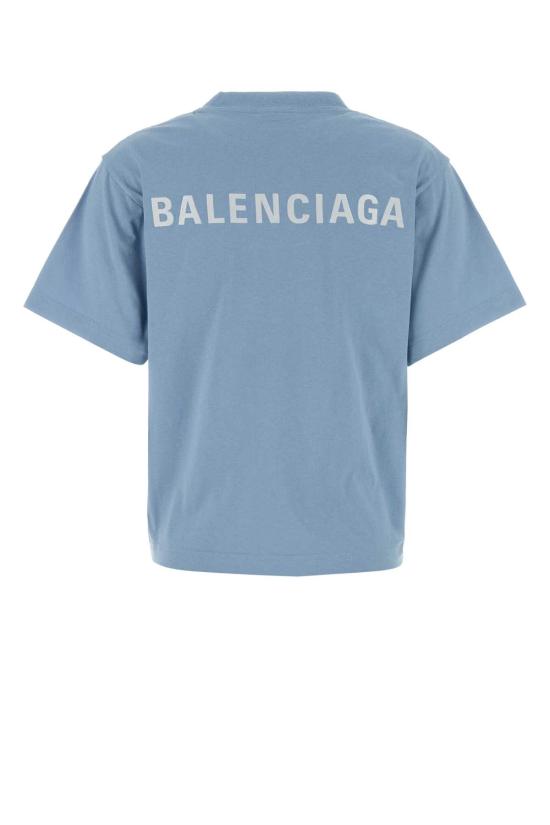 26SS 발렌시아가 반팔 티셔츠 850990TTVJ1 4773 Light Blue - BALENCIAGA