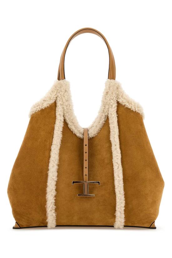 25FW 토즈 T 타임리스 쇼퍼백 XBWTSBA03M0UTA 4L56 Camel