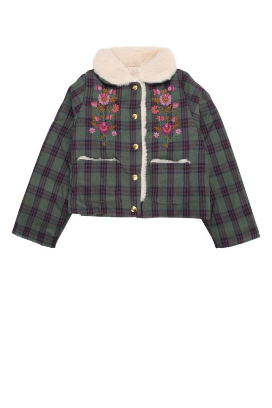 24FW [키즈] 루이스미샤 코트 GRIW24C0140 GREENTARTAN GREEN TARTAN