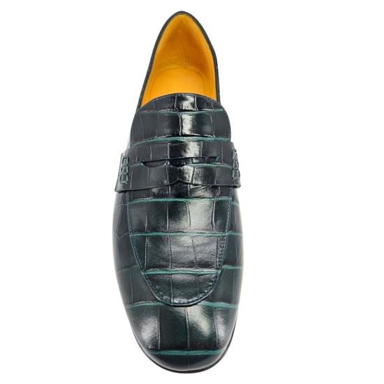  Madison Maison™ 로퍼 매디슨 메종™ 가죽 모크 크록 플랫  그린 - OTHER BRANDS