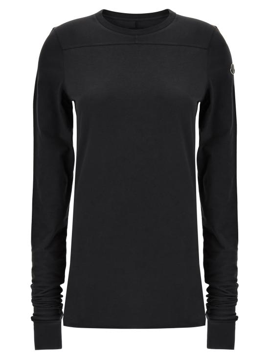 26SS 릭 오웬스 긴팔 티셔츠 MU01F8D0189AHD999 Black