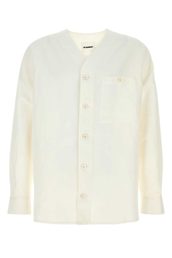 26SS 질샌더 긴팔 셔츠 J47DL0177J65348 101 White