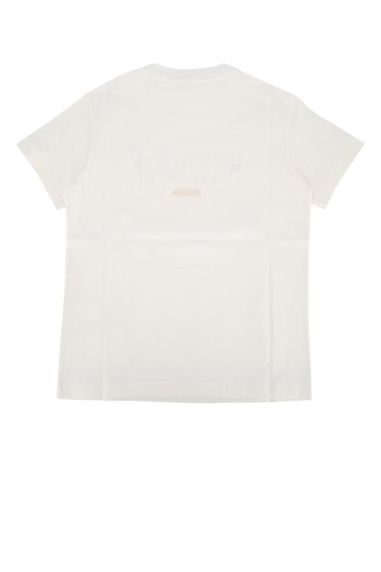 25FW [키즈] 펜디 티셔츠 JMI4877AJ F0TU9 GESSO - FENDI