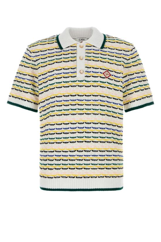 26SS 카사블랑카 폴로 티셔츠 MSP26KW126001 MULTI Printed