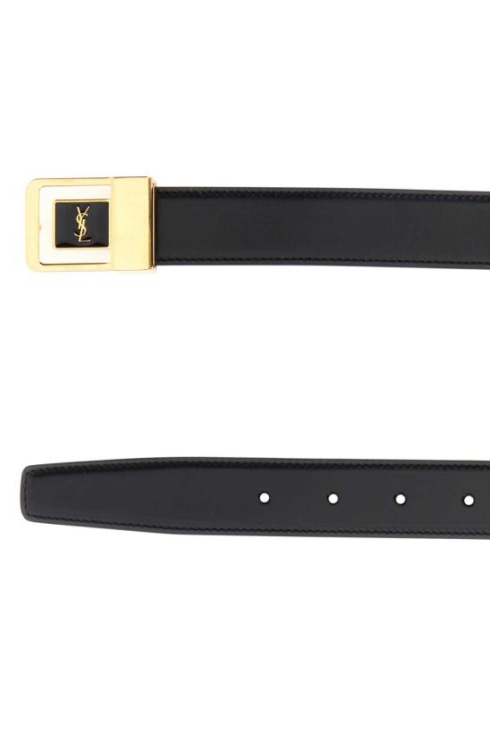 26SS 생로랑 레귤러 벨트 732556AAB25 1000 Black - SAINT LAURENT