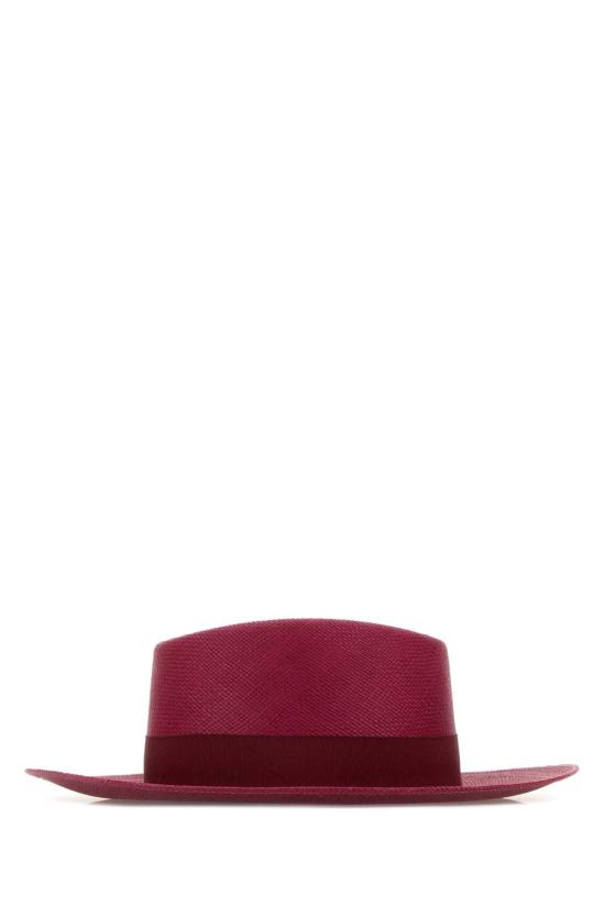 25FW 아모르 와이 메즈컬 모자 PANAMAHATS BURGUNDY Purple - AMOR Y MEZCAL