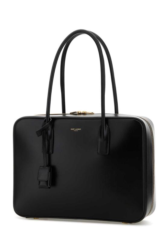 25FW 생로랑 삭 드 주르 박스 생로랑 버필로 백 8323830SX0W 1000 Black - SAINT LAURENT