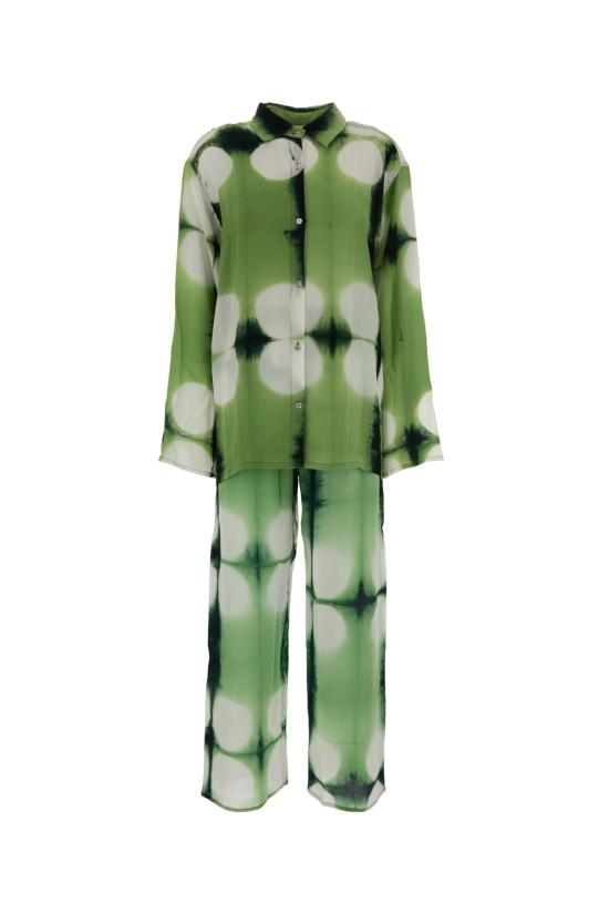 25SS 센체이서 라운지 웨어 BLOCKPRINTDOTDYE GREEN