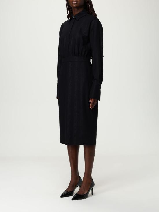 25FW 제니 미디 원피스 79AAO419N0621 899 Black - GENNY