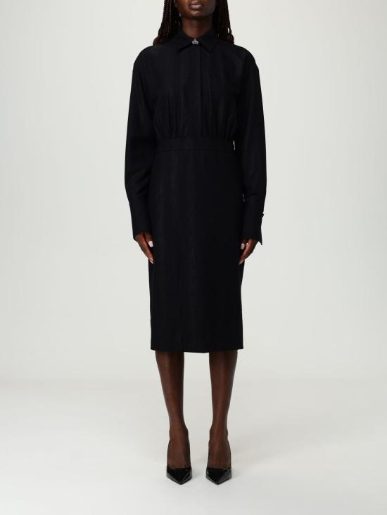 25FW 제니 미디 원피스 79AAO419N0621 899 Black