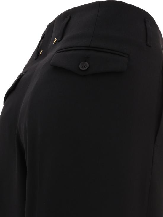 26SS 골든구스 스트레이트 팬츠 GWP01203P001546 90100 BLACK - GOLDEN GOOSE