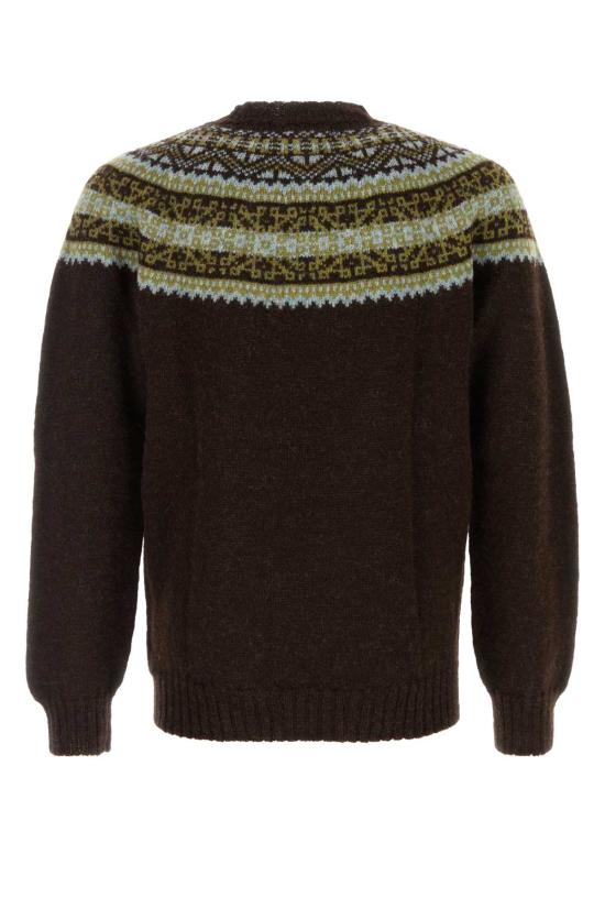 25FW 할리 오브 스코틀랜드 스웨터 M53207 BLACK Brown - HARLEY OF SCOTLAND