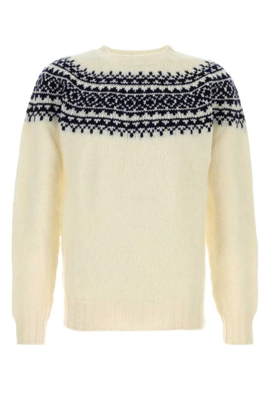 25FW 할리 오브 스코틀랜드 스웨터 M39537 SNOWWHTNAVY White