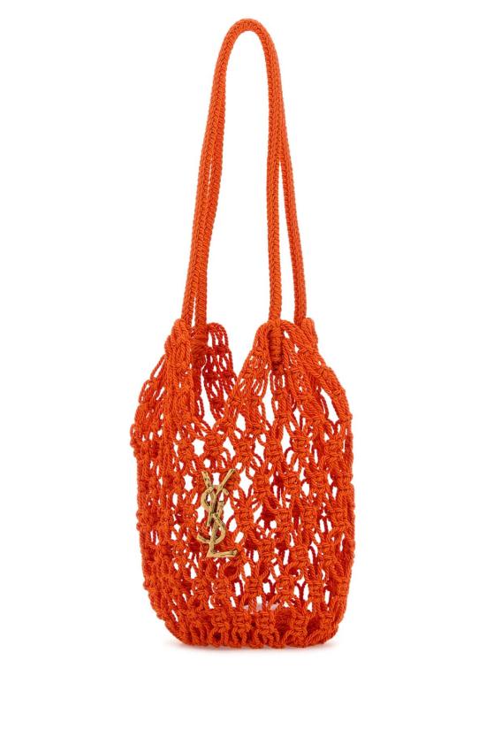 25FW 생로랑 크로쉐 호보백 841312GAAFU 7839 Orange - SAINT LAURENT