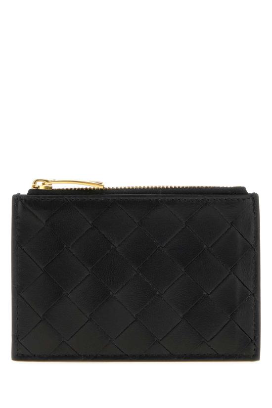 25FW 보테가베네타 인트레치아토 지퍼 카드 케이스 806032VCPP3 8425 Black