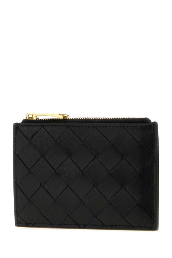25FW 보테가베네타 인트레치아토 지퍼 카드 케이스 806032VCPP3 8425 Black - BOTTEGA VENETA
